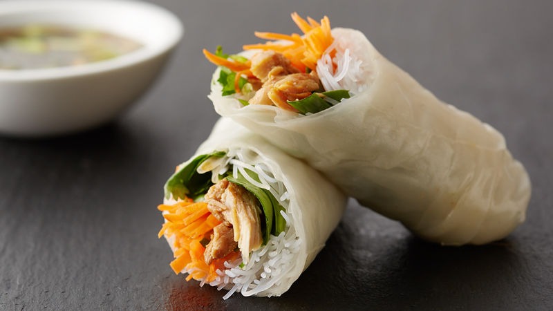 Spring Rolls Spring rolls are a large variety of filled, rolled appetizers or dim sum found in East Asian, South Asian, and Southeast Asian cuisine. The name is a ...
